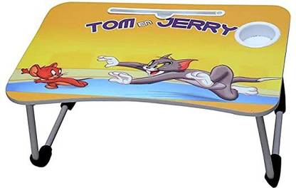 OZONE Laptop Table / Study Table For Kid's & Student / Tom & Jerry Table. Wood Portable Laptop Table