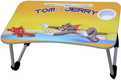 mital enterprise Tom N Jerry Laptop Table,Study Table, Foldable Wood Portable Laptop Table