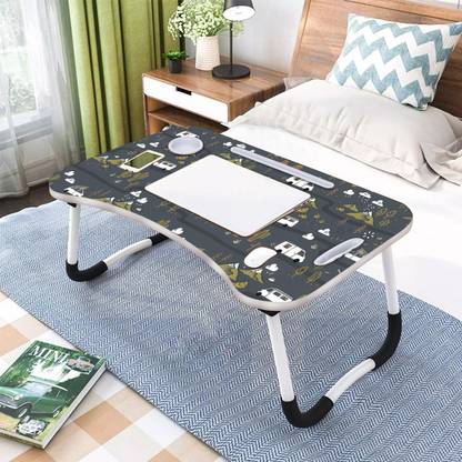 V S Enterprise Multi Purpose White Board Study Table with Paper Holding Clip Portable Table Wood Portable Laptop Table
