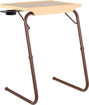 TABLE MAGIC Pro Extended Gold Marble Metal Portable Laptop Table