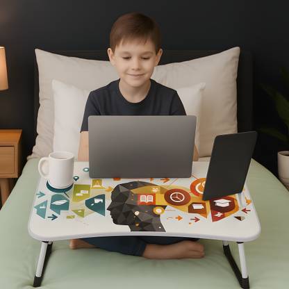 Prachi Foldable multipurpose Laptop Table Wood Portable Laptop Table