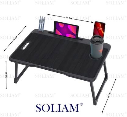 SOLIAM BLACK - A1 Wood Portable Laptop Table