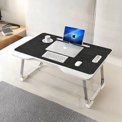 Sasimo Laptop Desk, Portable Foldable Cup Holder Laptop Bed Tray Table with Drawer Metal Portable Laptop Table