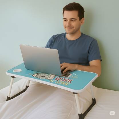 Trillium Portable Laptop Table for Office Work & Kids Study | Bed Use Desk Foldable Table Wood Portable Laptop Table