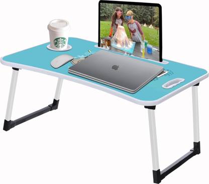 HF HARSH FASHION Portable Laptop Study Wooden Foldable Students Stand For Office Computer Desk Wood Portable Laptop Table