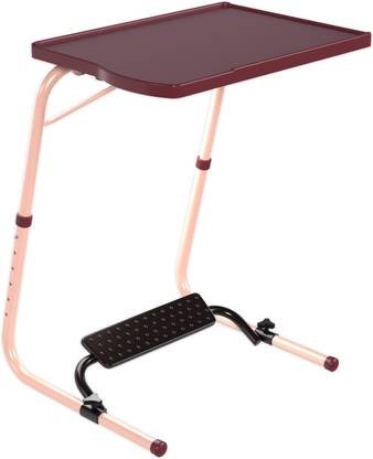 TABLE MAGIC Pro Executive Candy Brown Workspace Computer Table with Footrest Plastic Computer Desk