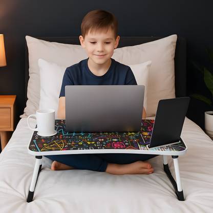 FurniGully Multipurpose laptop table Wood Portable Laptop Table