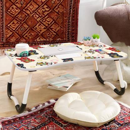 XIVIL Study Table for Students Foldable, Portable & Lightweight Mini Table For Reading Wood Portable Laptop Table