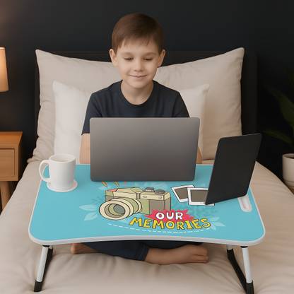 kitchoff Foldable multipurpose Table Wood Portable Laptop Table