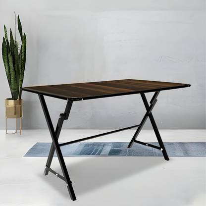 Rose Designer Chairs Arrow Multipurpose Foldable | 2/4 Seater Dining Table for Home and Office Wood Portable Laptop Table