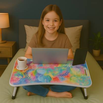 Prachi multipurpose Laptop Table Wood Portable Laptop Table
