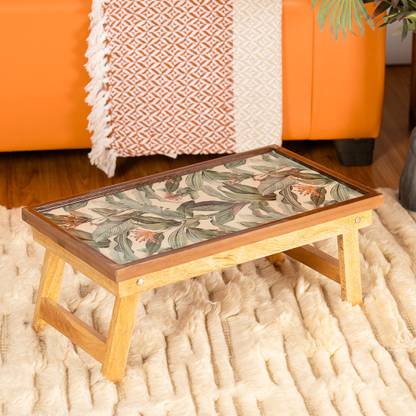 THREADVIBELIVING Wood Portable Laptop Table