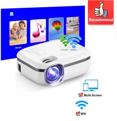 PLAY Advance LED Projector with Wi-Fi Full HD 1080P for TV Beamer Projector 6000 lm LED Corded & Cordless Mobiles Portable Projector