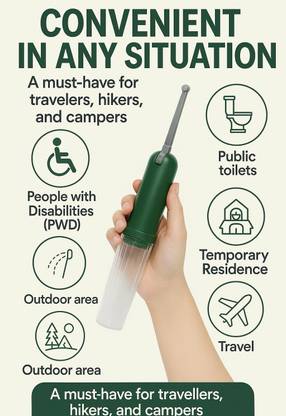 PRINTMATICS Battery Powered Portable Shower