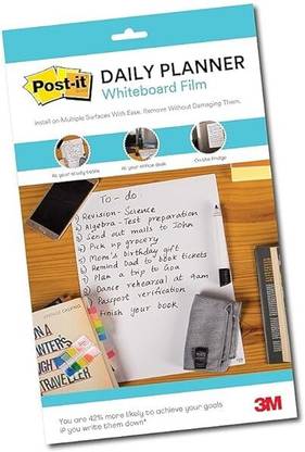 Post-It A4 Size Dry Erase Surface Sheets 2 Sheets Regular, 1 Colors