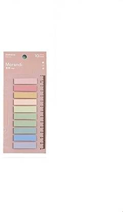 Levin Morandi Sticky Tabs, Translucent Book Tabs for Annotating Books, 200 Sheets Transparent Morandi Sticky note, 10 Colors