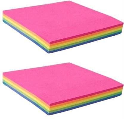 Peeplvalue Magic Sticker 400 Sheets Regular, 5 Colors