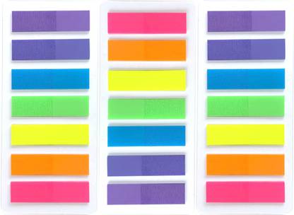 moinkerin Sticky Note 420 Sheets Self-Adhesive Sticky Tabs Index Tabs for Books, 7 Colors