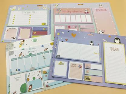 Paper Bear POST iT 20 Sheets Post it, 7 Colors