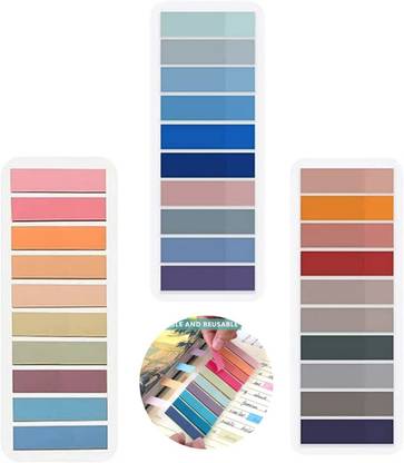 SANCORP 600pcs Self-Adhesive Sticky Tabs Sticky Index Tabs for Books Page Sticky Notes 200 Sheets Sticky Notes, 10 Colors