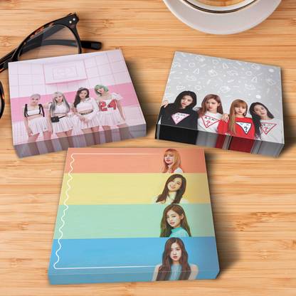 Niki Enterprises Blackpink Cute Memo pad 01 100 Sheets Regular, 3 Colors