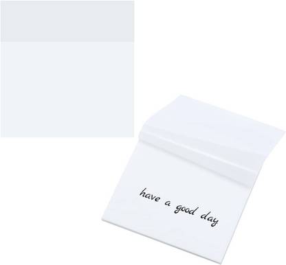 R H lifestyle Pack Of 1pc Clear Transparent StickyNotes 3’’x3’’ (50 Sheets PER Pack) OS4538 50 Sheets regular, 1 Colors