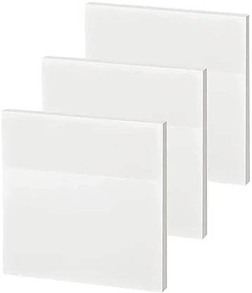 BM RETAIL 3x3 inch 100 Sheet Clear Sticky Note Waterproof Translucent Sticky Note 100 Sheets Sticky Notes, 1 Colors