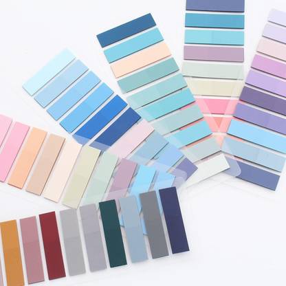 SANCORP 1200pcs Self-Adhesive Sticky Tabs Sticky Index Tabs for Books Page Sticky Notes 200 Sheets Sticky Notes, 10 Colors