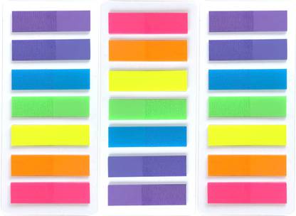 Hanyousheng Sticky Notes 420 Sheets Self-Adhesive Sticky Tabs Index Tabs for Books, 7 Colors