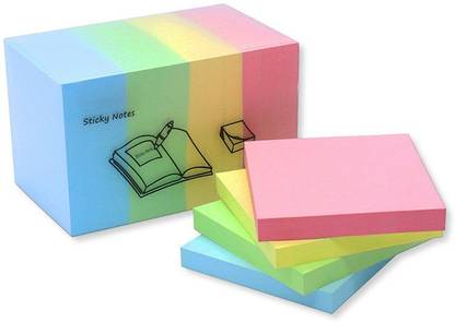 Modena Sticky notes Self-Adhesive sticky pad 100 Sheets 1, 4 Colors