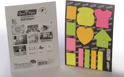 Soni Officemate File Sticky Notes Book Tabs 100 Sheets Regular, 4 Colors