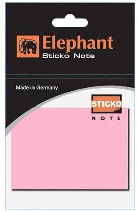 ELEPHANT Sticky Note Pink Color,Sticky Notes Pad 3x3 Size for Notes,Reminders 100 Sheets Regular, 1 Colors