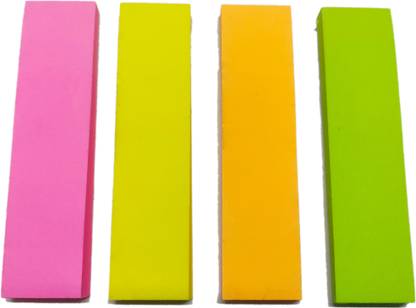 Navani Sticky Notes 3x1.8 inch for Office, School, Memo Pads, Total 50 x 4=200 Sheets - 50 Sheets Regular, 4 Colors