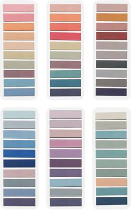 HASTHIP Books, PET Material Page Tabs Sticky Flags File Index Tabs Office Stationery 1200 Sheets Regular, 60 Colors