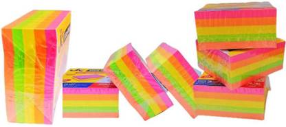 JKK Self- Adhesive Magical Sticky note pad in multicolor ( set of 5) 400 Sheets Regular, 5 Colors