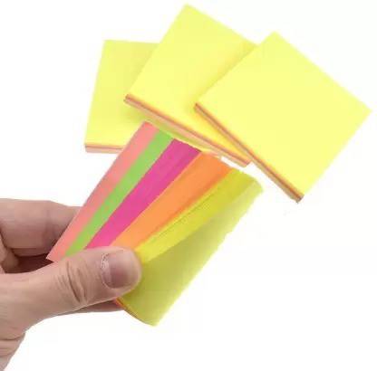 Gekia STICKY NOTES SHEETS 20 Sheets STICKY NOTES, 5 Colors