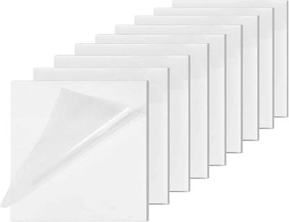 greencom 3x4" Transparent Sticky Notes Self-Stick Note Pads, Transparent Self Adhesive 50 Sheets 3x4 Inches, 1 Colors