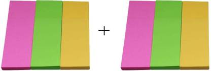champcool Colored Index Tabs Flags Sticky Note for Marking for Page Marker for Office, 150 Sheets popup, 3 Colors