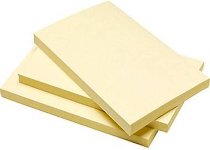 Oddy CREAM COLOR STICKY PADS/ Size - 3"X5" 100 Sheets STICKY NOTES/ Total - 300 Sheets, 1 Colors