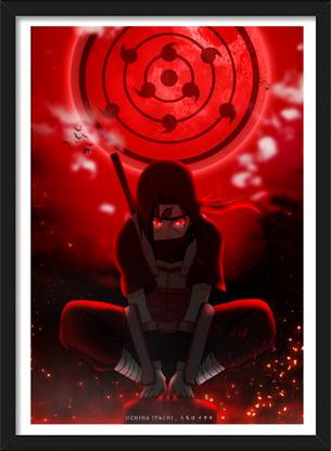 Uchiha Itachi x Sharingan | Naruto Framed posters | Anime Frames Paper Print