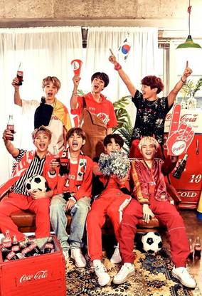 Poster BTS Music Music Wallpaper Series 5 Large Poster (36 X 24 Inch, Multicolour) Fine Art Print