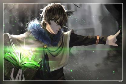 Anime Black Clover Yuno Black Clover Matte Finish Poster Paper Print