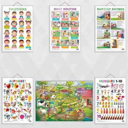 Daily Routine Rhyme For Kids GIANT AT THE FARM COLOURING POSTER, EMOTIONS, DAILY ROUTINE, NURSERY ...