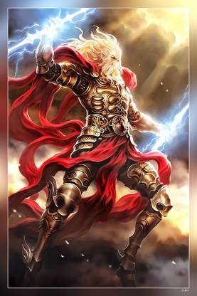 Shingeki No Bahamut Anime Zeus Shingeki No Bahamut Shadowverse Matte Finish Poster Paper Print