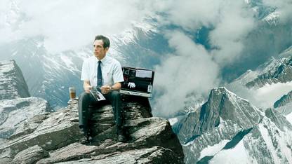 Poster The Secret Life Of Walter Mitty Ben Stiller Mountain sl-18248 (Large Poster, 36x24 Inches, Banner Media) Fine Art Print