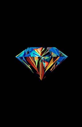 Abstract design Poster 'Diamond - Infographic Element' Paper Poster Printed (12 inch X 18 inch, Rolled) for Room & Office Paper Print