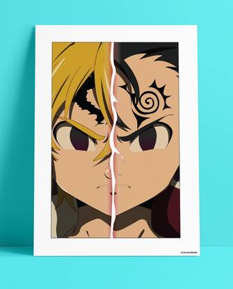 YAA - The Seven Deadly Sins : Meliodas New Premium Design Anime Series Poster 02 (12 inch x 18 inch) Paper Print