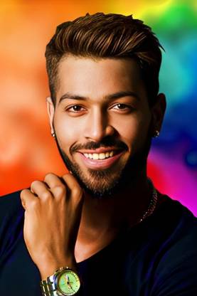Hardik Pandya for Room Wall Decoration, Size - 12 X 18 inches || EB ART 3183 Paper Print