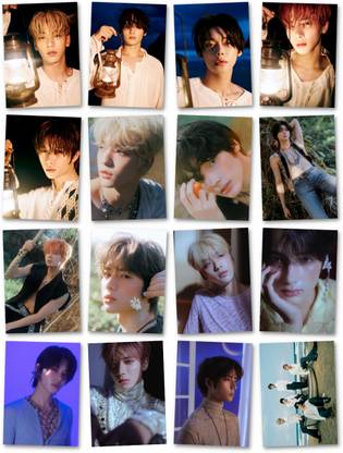 TXT - Temptation Photocards Pack Of 16 (8 x 11 cm) | TXT All Member Photocard Pack | TXT Merch | For MOA | For Gifting / For Birthday Photographic Paper