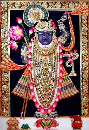Poster Shrinathji Photo sl-13754 (LARGE Poster, 36x24 Inches, Banner Media, Multicolor) Fine Art Print